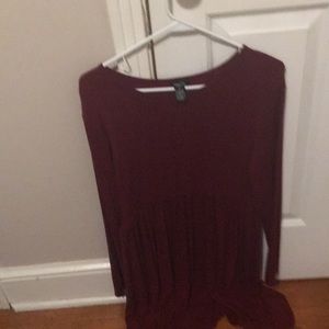 Red skater dress